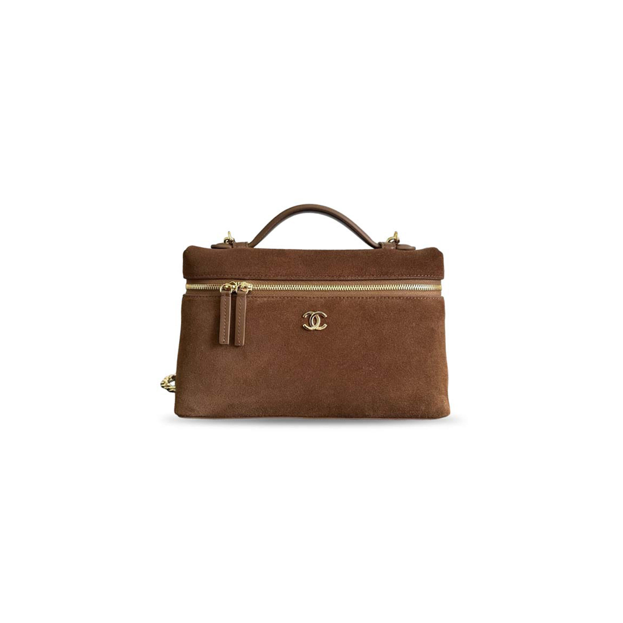 CHANEL MASTER SLIM TOP HANDLE VANITY CASE SUEDE AP5347 (23*15*5cm)